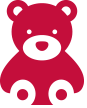 For babies (on demand): baby cot, changing mat, baby bottle warmer, highchair